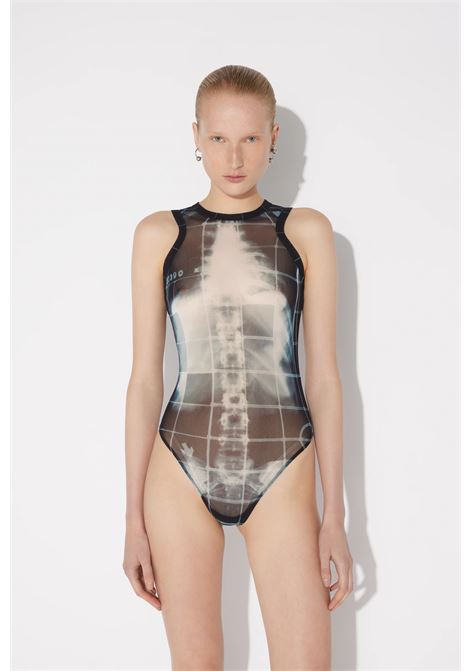 body squeletor donna nero e blu JEAN PAUL GAULTIER | 25/33-F-BD058-T580005956